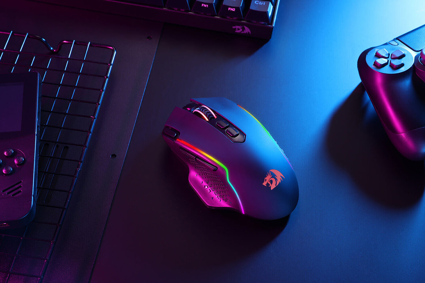 REDRAGON M810RGB-PRO mouse Gaming Ambidextrous RF Wireless + USB Type-C Optical 10000 DPI