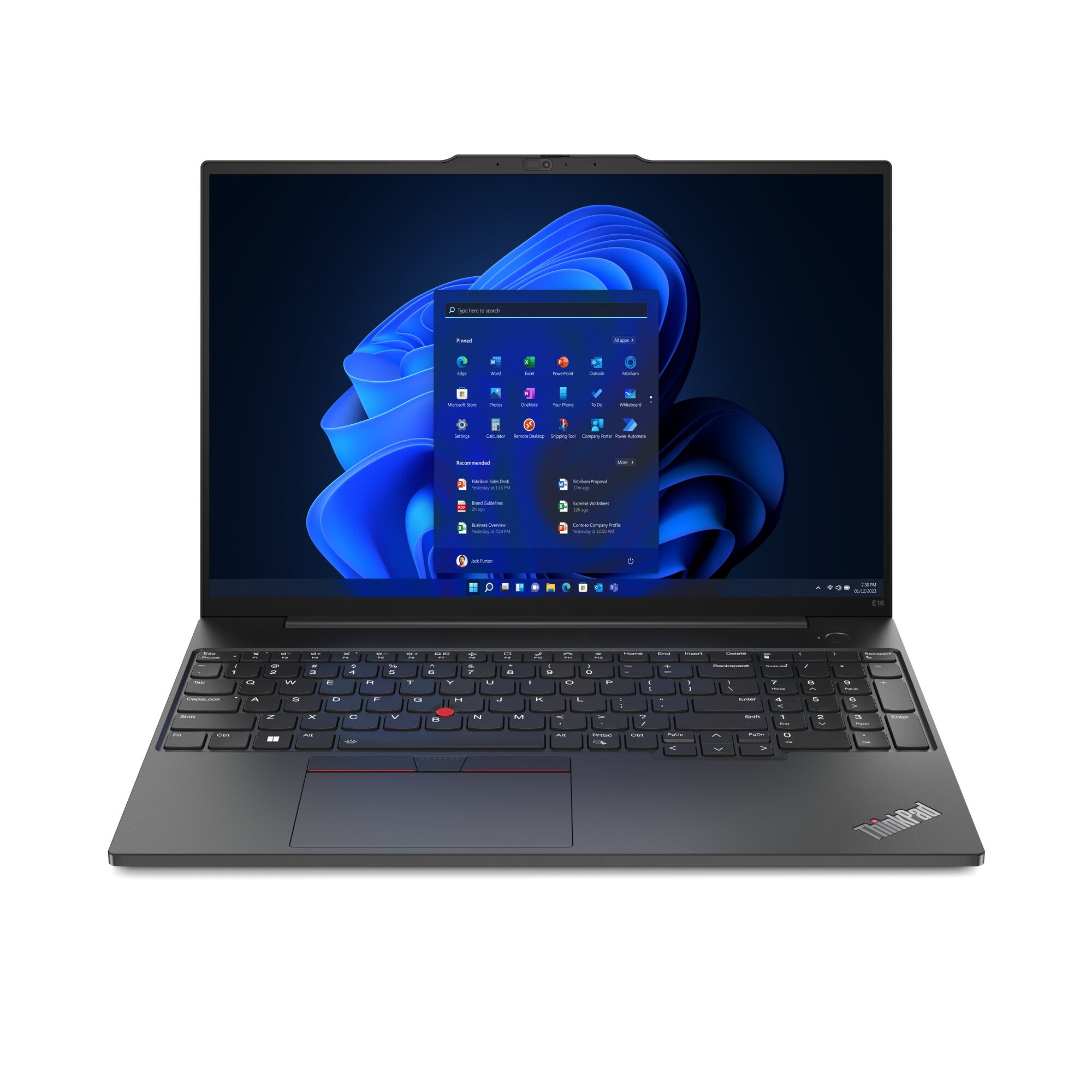 Lenovo ThinkPad E16 Gen 1 (Intel) Intel® Core™ i7 i7-1355U Laptop 40.6 cm (16") WUXGA 8 GB DDR4-SDRAM 512 GB SSD Wi-Fi 6 (802.11ax) Windows 11 Pro English Black