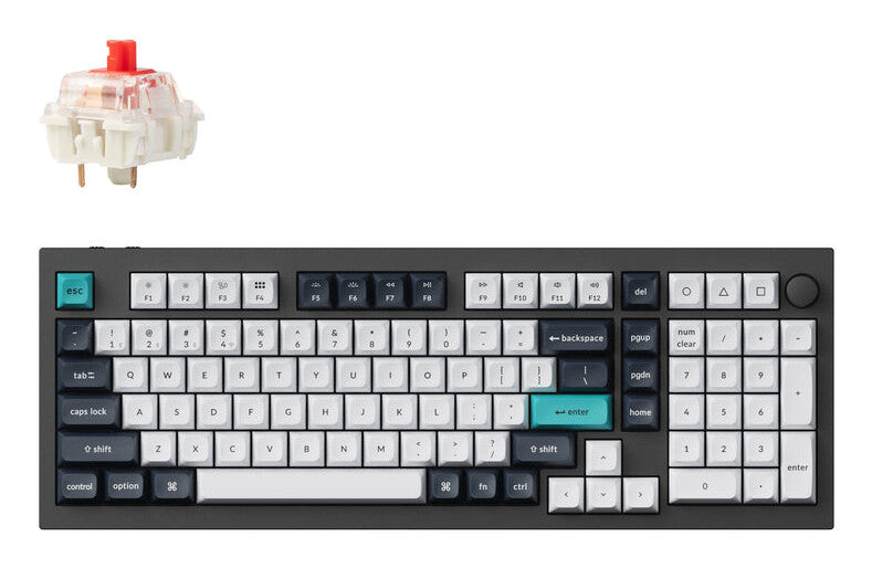 Keychron Q5 Max keyboard Universal USB + RF Wireless + Bluetooth Nordic Black, Carbon
