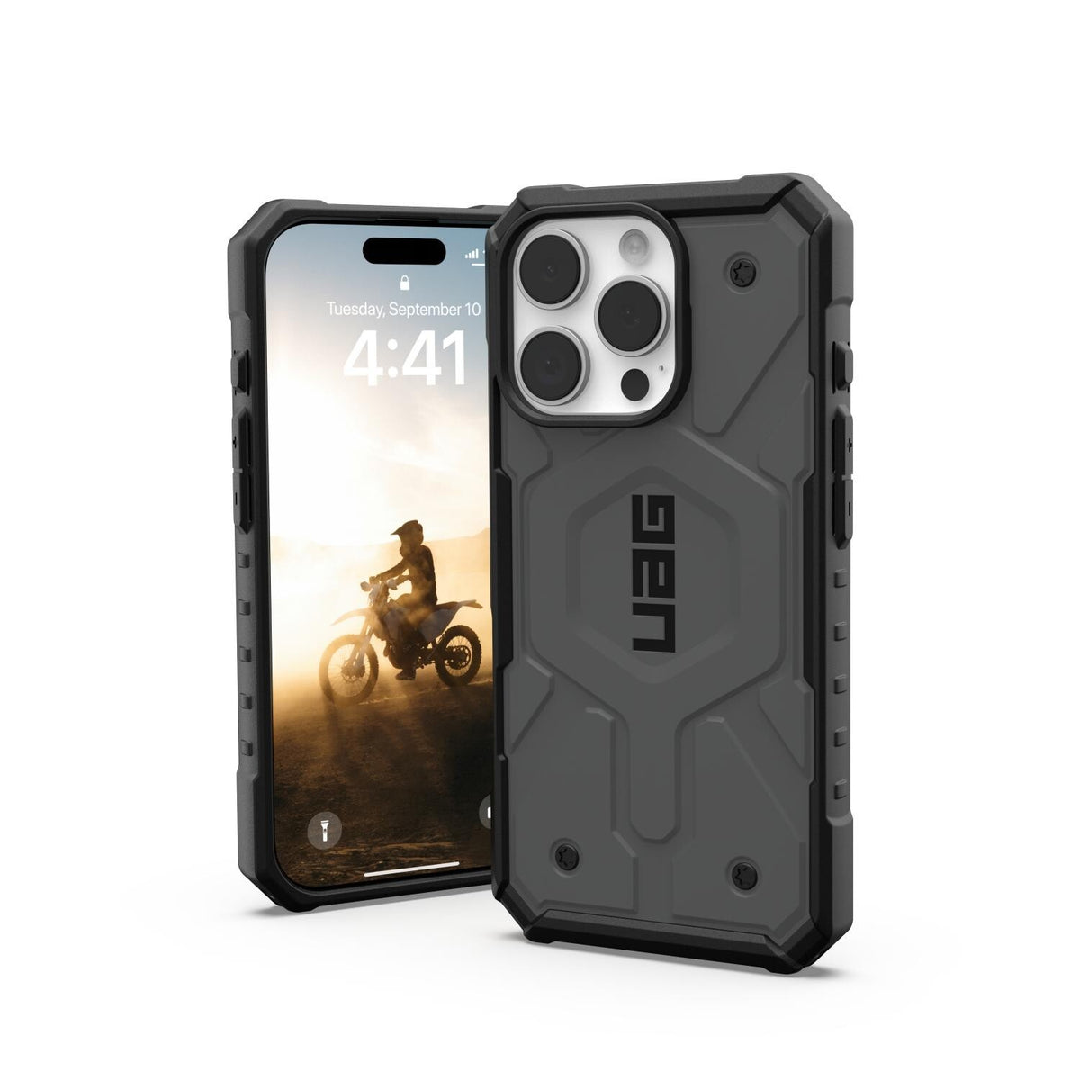Urban Armor Gear UAG Pathfinder Magnet Case - Apple iPhone 16 Pro - Silver