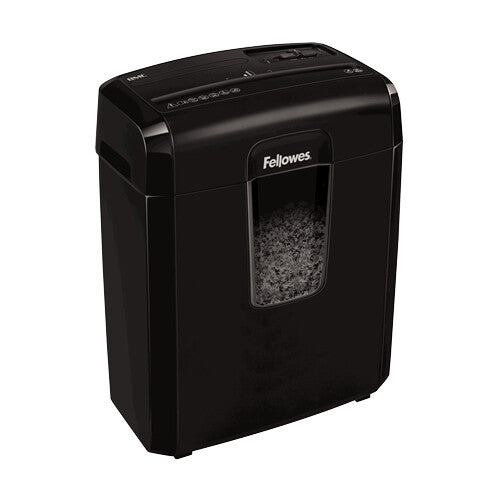 Fellowes Destructora 8Mc paper shredder Micro-cut shredding 22 cm Black