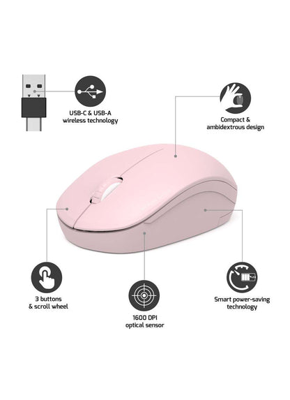 Port Designs 900541 mouse Office Ambidextrous RF Wireless Optical 1600 DPI