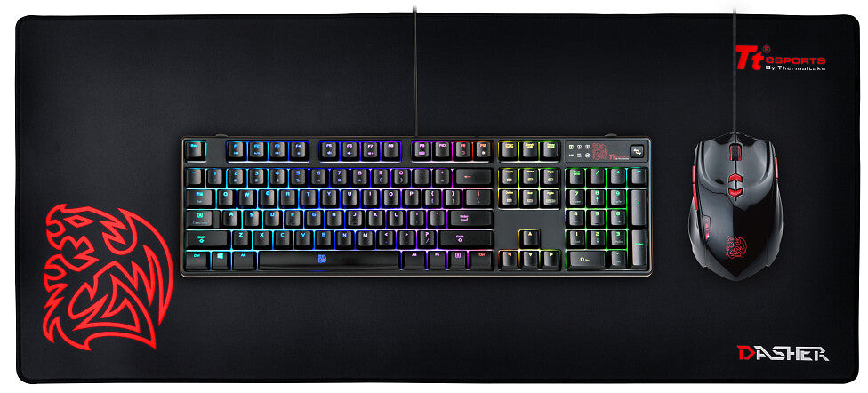 Thermaltake DASHER 2016 Gaming mouse pad Black