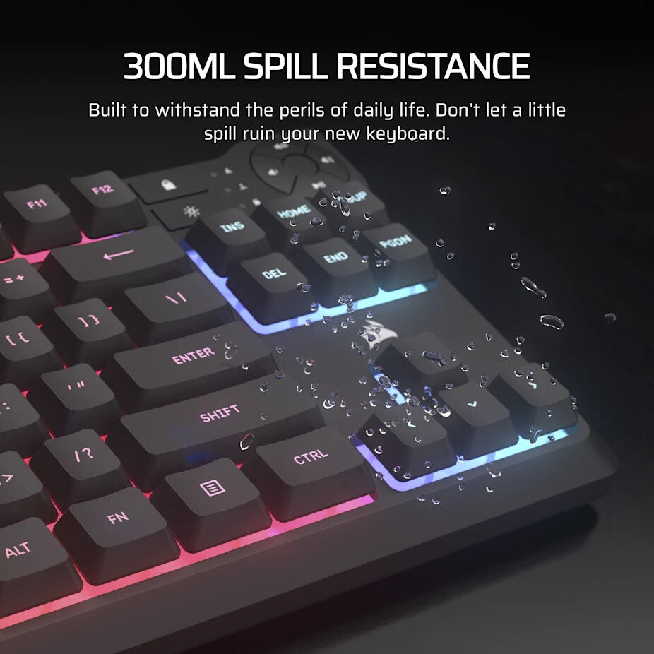 Corsair K55 CORE TKL keyboard Gaming USB QWERTY English Black
