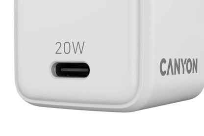 Canyon charger CU20C GaN 20W 1xPD EU White