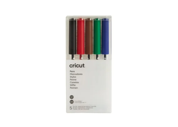 Cricut 2007643 - Cricut Explore + Maker Extra Fine Point Pen Set 5-pack (Basics).