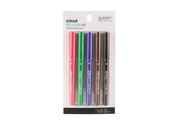 Cricut 2006256 - Cricut Explore/Maker Infusible Ink Medium Point Pen Set 5-pack (Basics); .