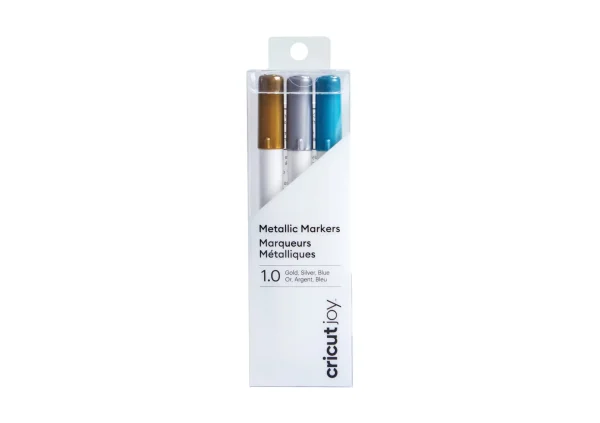 Cricut 2008071; Cricut Joy Medium Point Markers 3-pack (Gold; Silver; Blue);