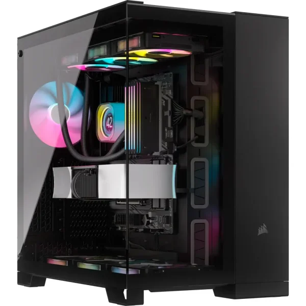 Corsair iCUE LINK 6500X RGB Mid-Tower Dual Chamber PC Case; Black.