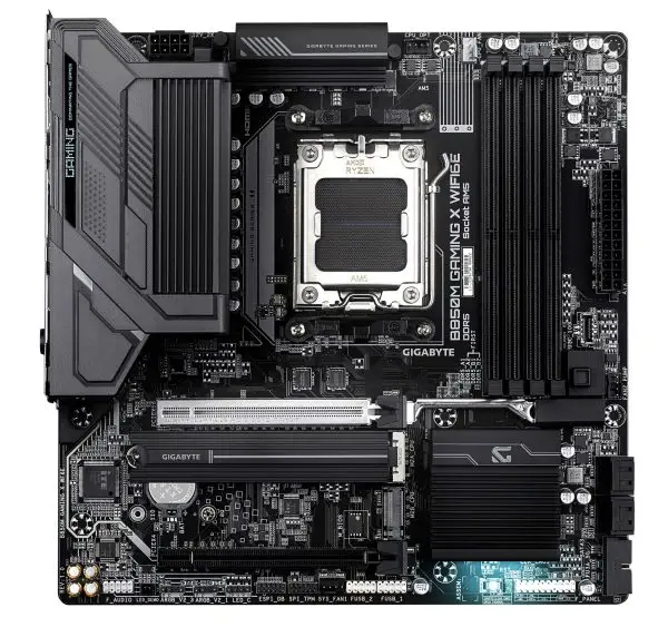 GIGABYTE B850M GAMING X WIFI6E Motherboard - AMD Ryzen 9000 Series CPUs, 10+2+2 Phases Digital VRM, up to 8200MHz DDR5 (OC), 1x - Image 2