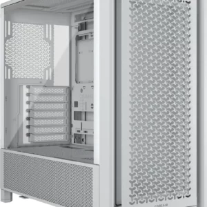 Corsair FRAME 4000D Mid-Tower PC Case; No Fans - White.