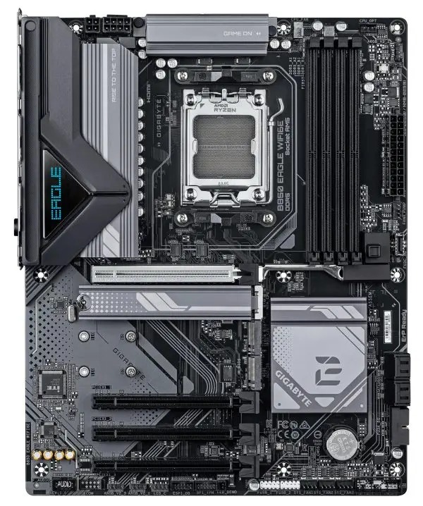 GIGABYTE B850 EAGLE WIFI6E Motherboard - AMD Ryzen 9000 Series CPUs, 8+2+2 Phases Digital VRM, up to 8200MHz DDR5 (OC), 1xPCIe - Image 2