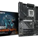 GIGABYTE B850 GAMING WIFI6 Motherboard - AMD Ryzen 9000 Series CPUs, 6+2+2 Phasen Digital VRM, up to 8200MHz DDR5 (OC), 1xPCIe 5