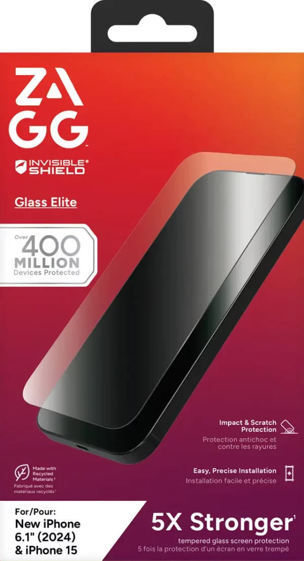 InvisibleShield Glass Elite Apple iPhone 16/15 Screen - Image 5
